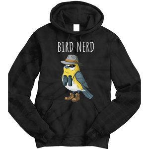 Bird Nerd Funny Bird Watching Birding Bird Lover Watcher Tie Dye Hoodie