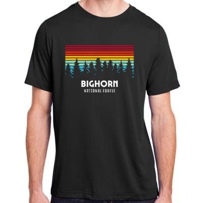 Bighorn National Forest Wyoming Retro Outdoor Adventure Adult ChromaSoft Performance T-Shirt