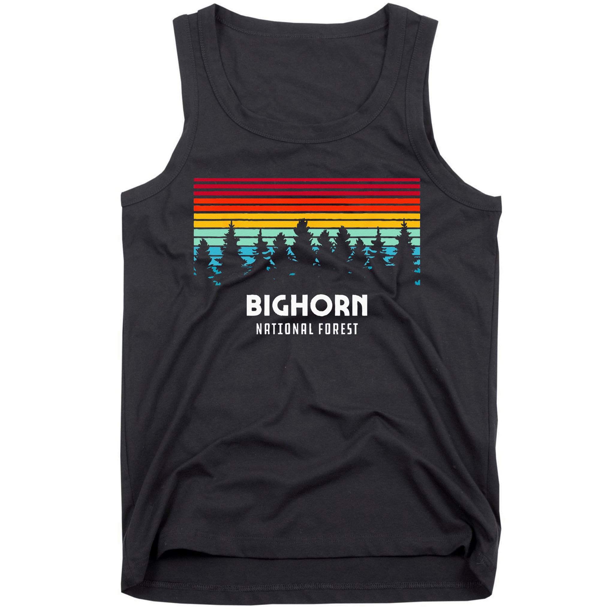 Bighorn National Forest Wyoming Retro Outdoor Adventure Tank Top
