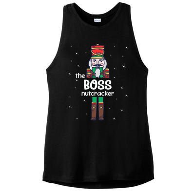 Boss Nutcracker Family Matching Funny Pajama Ladies PosiCharge Tri-Blend Wicking Tank