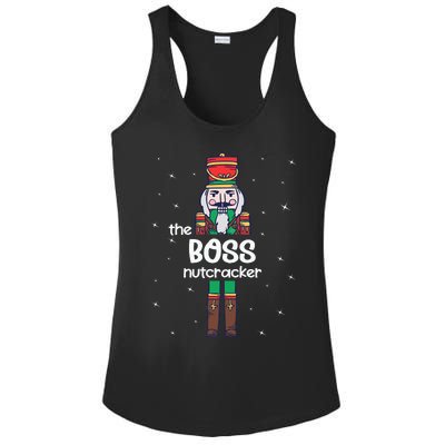 Boss Nutcracker Family Matching Funny Pajama Ladies PosiCharge Competitor Racerback Tank