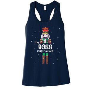 Boss Nutcracker Family Matching Funny Pajama Women's Racerback Tank