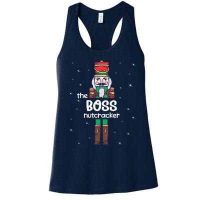 Boss Nutcracker Family Matching Funny Pajama Women's Racerback Tank