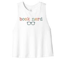 Book Nerd Funny Bookish Women's Racerback Cropped Tank