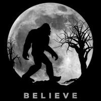 Bigfoot Night Full Moon I Believe Sasquatch Men Kids Zip Tote Bag