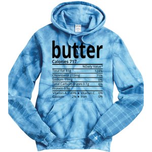 Butter Nutritional Facts Thanksgiving Matching Family Costume Tie Dye Hoodie