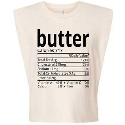 Butter Nutritional Facts Thanksgiving Matching Family Costume Garment-Dyed Women's Muscle Tee