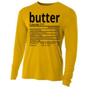 Butter Nutritional Facts Thanksgiving Matching Family Costume Cooling Performance Long Sleeve Crew