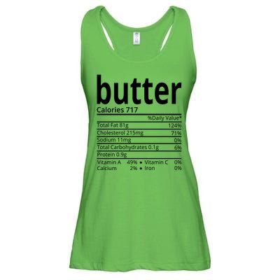 Butter Nutritional Facts Thanksgiving Matching Family Costume Ladies Essential Flowy Tank