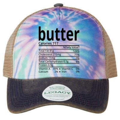 Butter Nutritional Facts Thanksgiving Matching Family Costume Legacy Tie Dye Trucker Hat