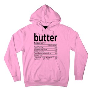 Butter Nutritional Facts Thanksgiving Matching Family Costume Hoodie