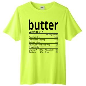 Butter Nutritional Facts Thanksgiving Matching Family Costume Tall Fusion ChromaSoft Performance T-Shirt