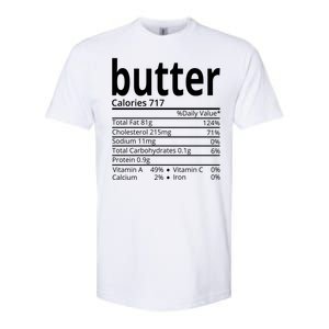 Butter Nutritional Facts Thanksgiving Matching Family Costume Softstyle CVC T-Shirt