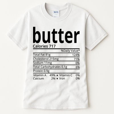 Butter Nutritional Facts Thanksgiving Matching Family Costume Tall T-Shirt