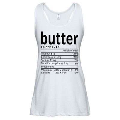 Butter Nutritional Facts Thanksgiving Matching Family Costume Ladies Essential Flowy Tank