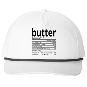 Butter Nutritional Facts Thanksgiving Matching Family Costume Snapback Five-Panel Rope Hat