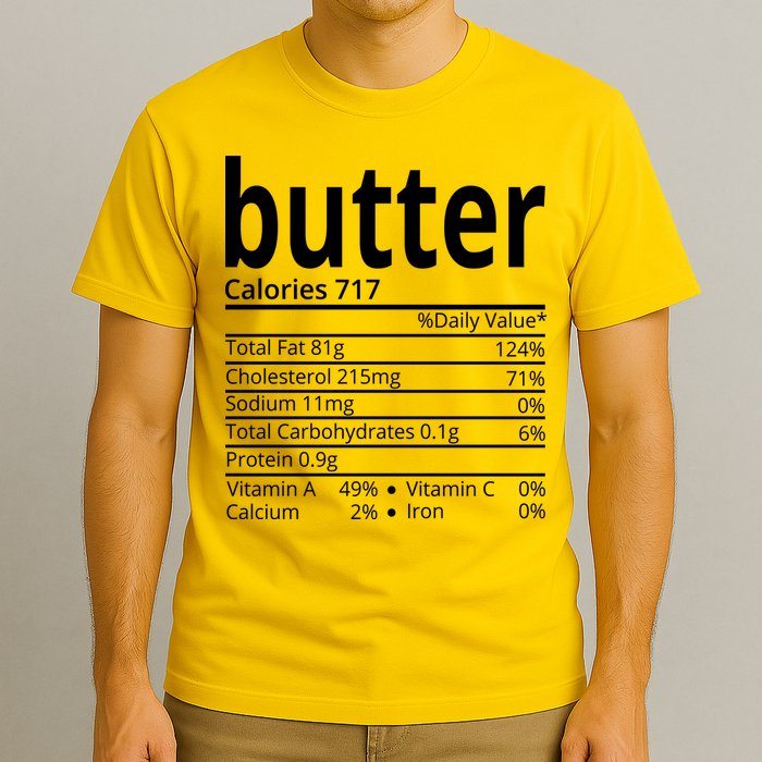 Butter Nutritional Facts Thanksgiving Matching Family Costume T-Shirt