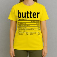 Butter Nutritional Facts Thanksgiving Matching Family Costume T-Shirt
