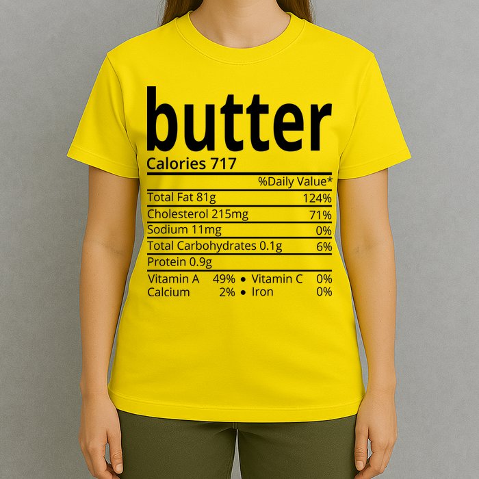 Butter Nutritional Facts Thanksgiving Matching Family Costume T-Shirt