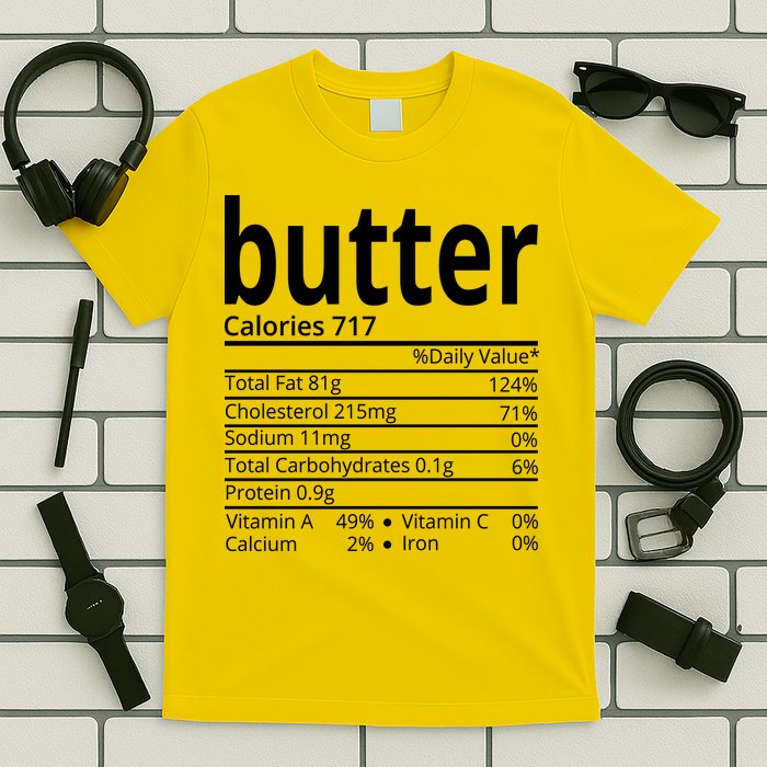 Butter Nutritional Facts Thanksgiving Matching Family Costume T-Shirt