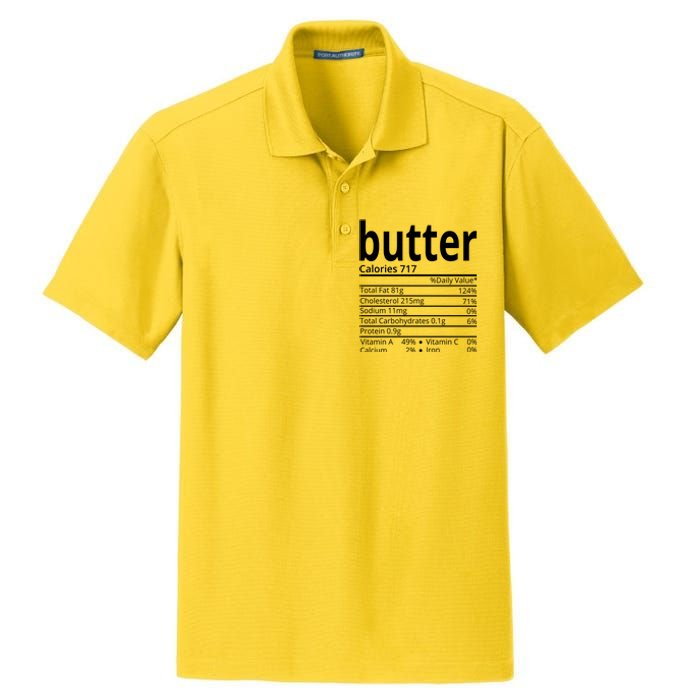 Butter Nutritional Facts Thanksgiving Matching Family Costume Dry Zone Grid Polo