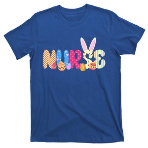 Bunny Nurse Funny Egg Easter Day Floral Funny Gift Cool Gift T-Shirt