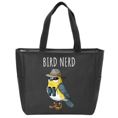 Bird Nerd Funny Bird Watching Birding Bird Lover Watcher Zip Tote Bag