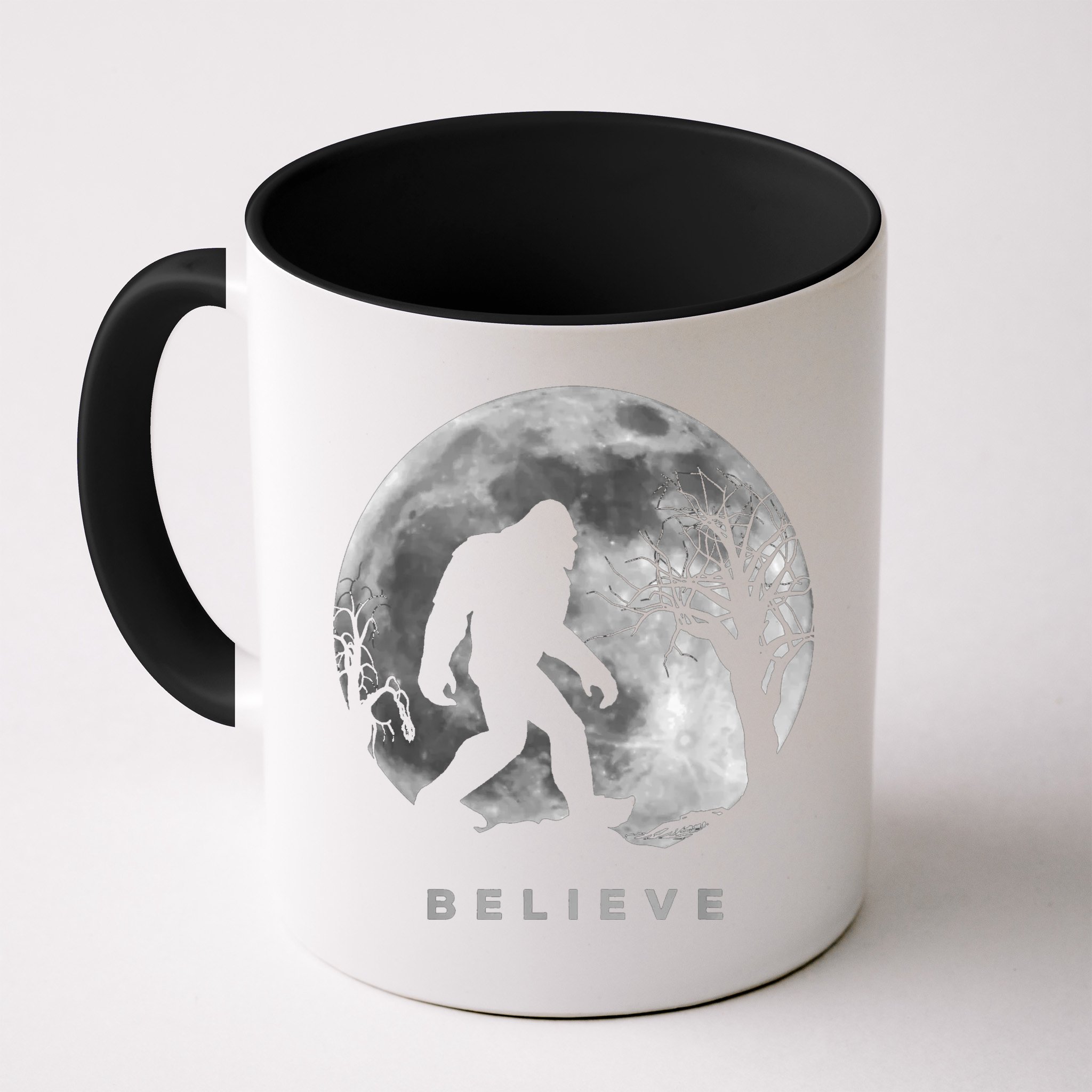 Bigfoot Night Full Moon I Believe Sasquatch Mug
