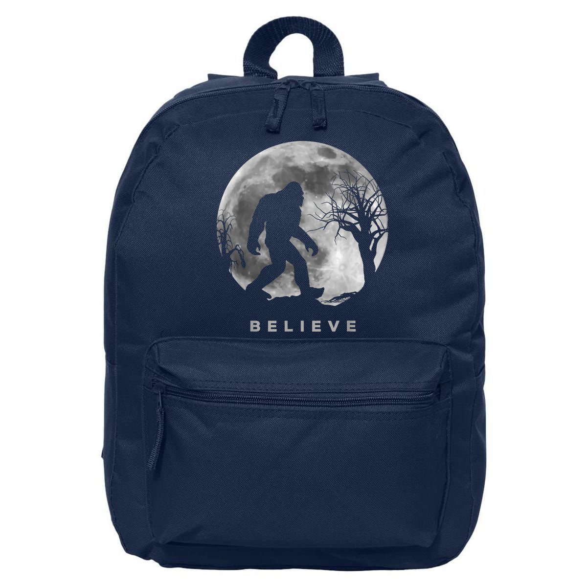 Bigfoot Night Full Moon I Believe Sasquatch 16 in Basic Backpack