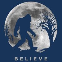 Bigfoot Night Full Moon I Believe Sasquatch 16 in Basic Backpack