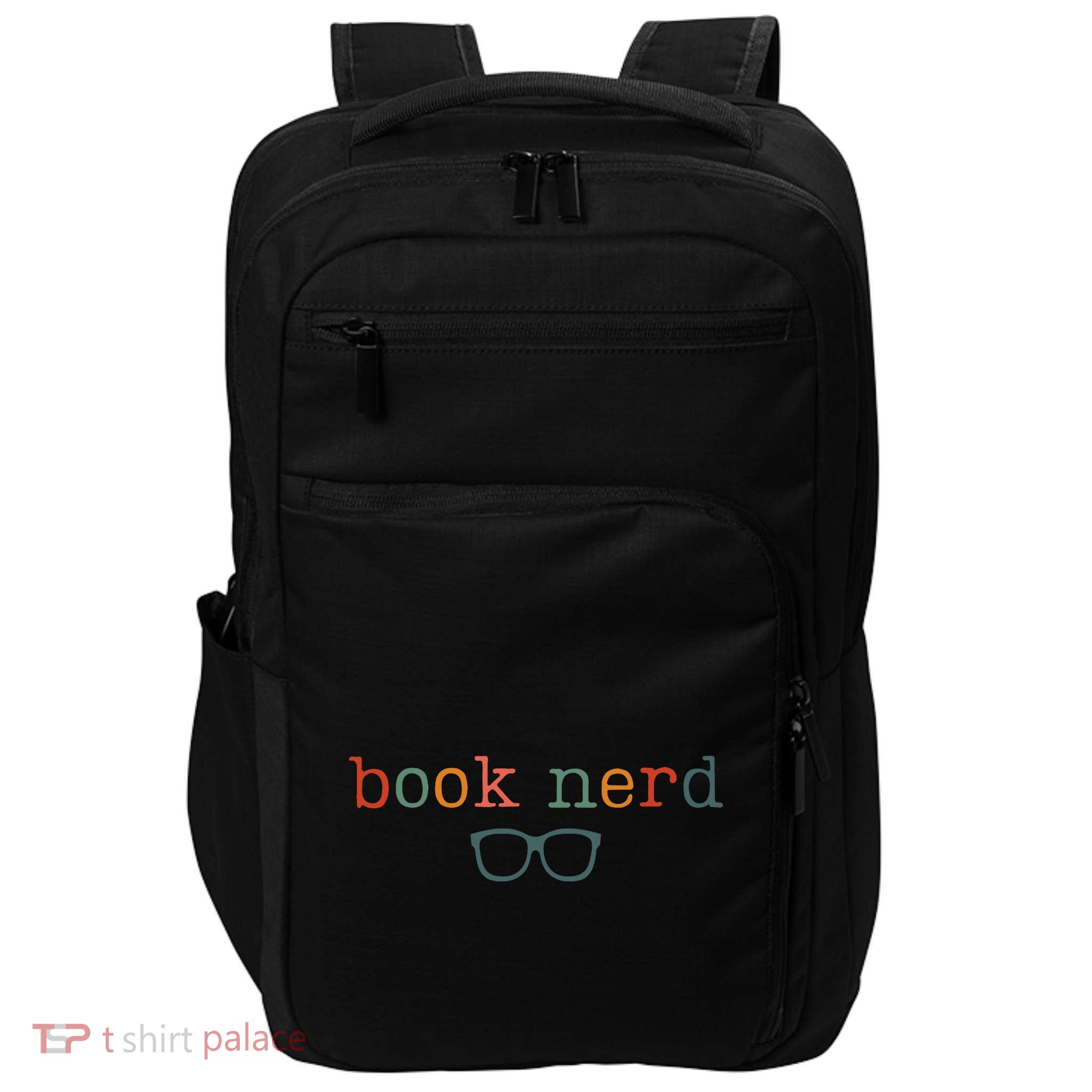 Book Nerd Funny Bookish Impact Tech Backpack