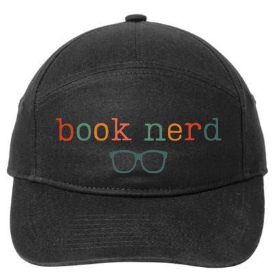 Book Nerd Funny Bookish 7-Panel Snapback Hat