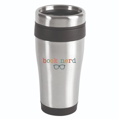 Book Nerd Funny Bookish 16oz Travel Tumbler