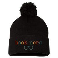 Book Nerd Funny Bookish Pom Pom 12in Knit Beanie