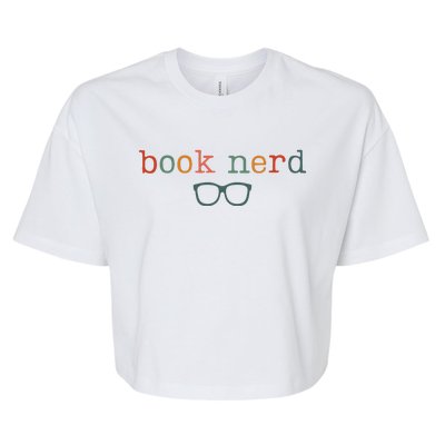 Book Nerd Funny Bookish Bella+Canvas Jersey Crop Tee