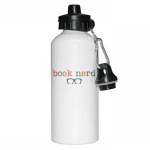 Book Nerd Funny Bookish Aluminum Water Bottle