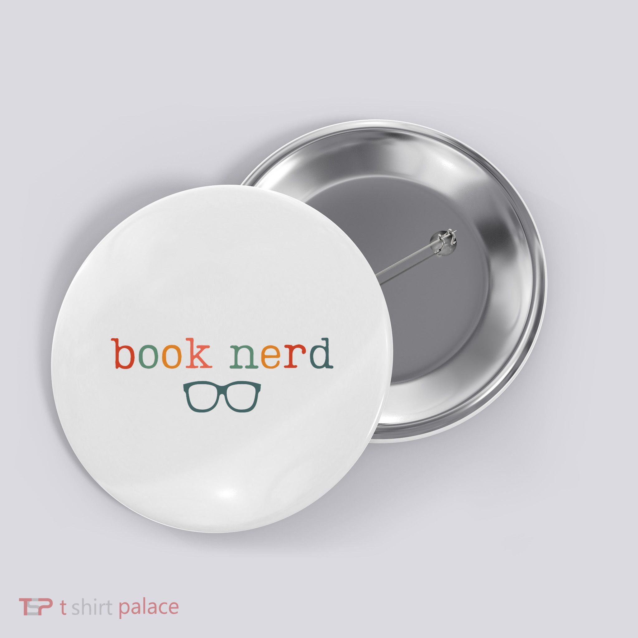 Book Nerd Funny Bookish Button