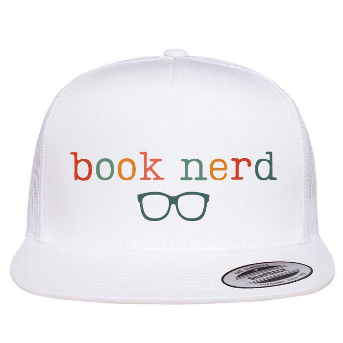 Book Nerd Funny Bookish Flat Bill Trucker Hat