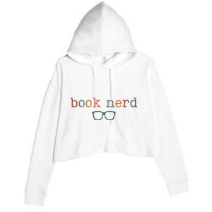 Book Nerd Funny Bookish Crop Fleece Hoodie