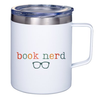 Book Nerd Funny Bookish 12oz Stainless Steel Coffee Mug