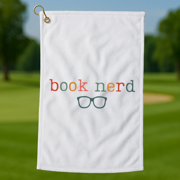 Book Nerd Funny Bookish Golf Towel