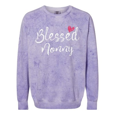 Blessed Nonny Grandma Gifts Colorblast Crewneck Sweatshirt