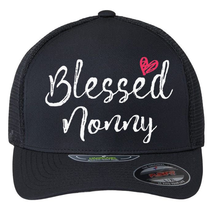 Blessed Nonny Grandma Gifts Flexfit Unipanel Trucker Cap