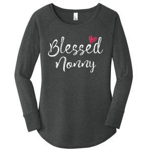 Blessed Nonny Grandma Gifts Women's Perfect Tri Tunic Long Sleeve Shirt