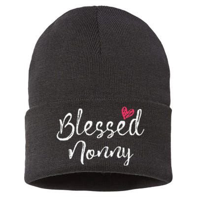 Blessed Nonny Grandma Gifts Sustainable Knit Beanie