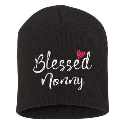 Blessed Nonny Grandma Gifts Short Acrylic Beanie