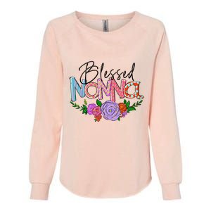 Blessed Nonna Graphic First Time Grandma Shirt Plus Size Shirts For Girl Mom Son Womens California Wash Sweatshirt