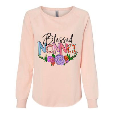 Blessed Nonna Graphic First Time Grandma Shirt Plus Size Shirts For Girl Mom Son Womens California Wash Sweatshirt