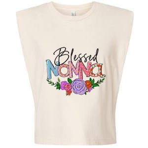 Blessed Nonna Graphic First Time Grandma Shirt Plus Size Shirts For Girl Mom Son Garment-Dyed Women's Muscle Tee