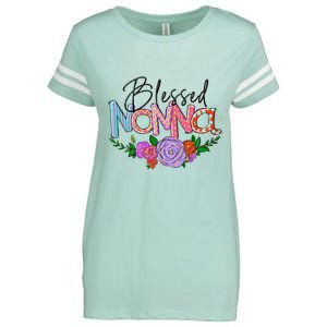 Blessed Nonna Graphic First Time Grandma Shirt Plus Size Shirts For Girl Mom Son Enza Ladies Jersey Football T-Shirt